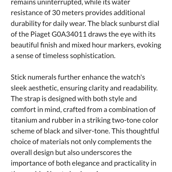 Piaget Polo FortyFive Men's Elegant Black and Silver Automatic Watch - Picture 6 of 9